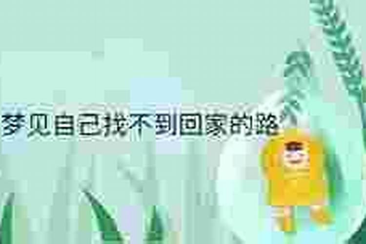 梦到自己骑车找不到回家的路