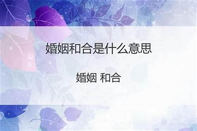 别人说夫妻和合什么意思？