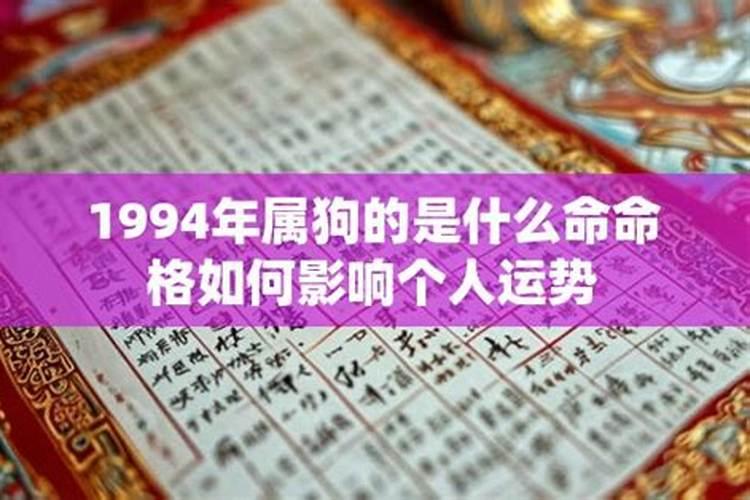 狗年出生1994年运势如何？