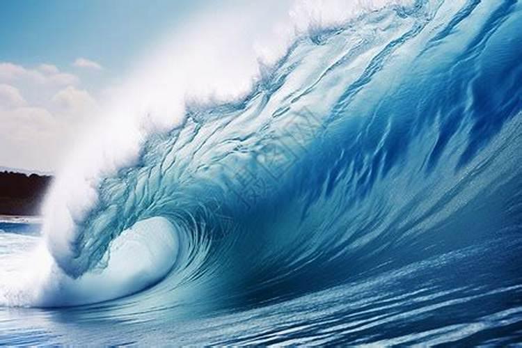 梦见好大的海浪汹涌而来的大海
