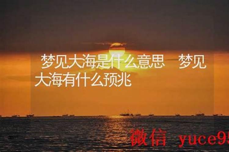 梦见大海是怎么回事呀？