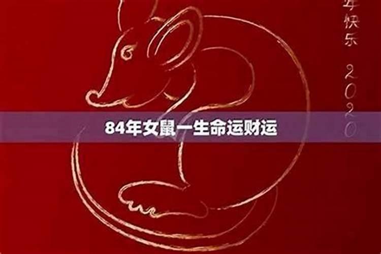 鼠年出生正月初九女孩84年运程