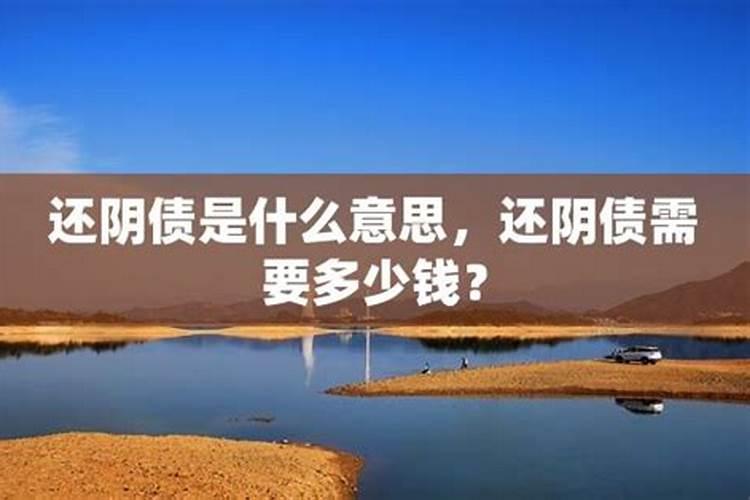 大家花多少钱还阴债？