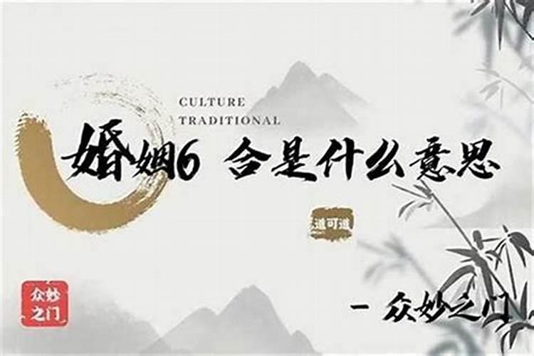 6合婚姻是什么意思？