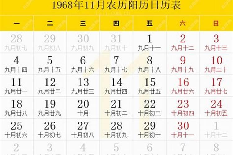 农历1968年11月28出生的运程