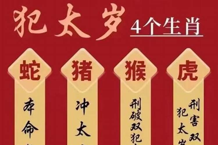 2025犯太岁的5个生肖