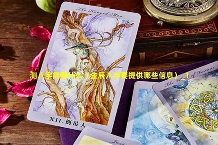 八字需要什么信息？